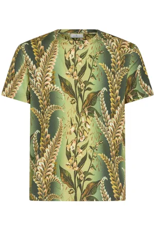 Etro Foliage-print cotton T-shirt