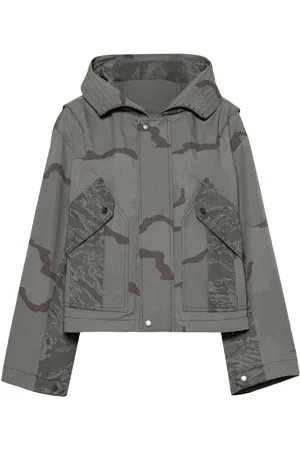 Marine Serre Regenerated camouflage-print jacket