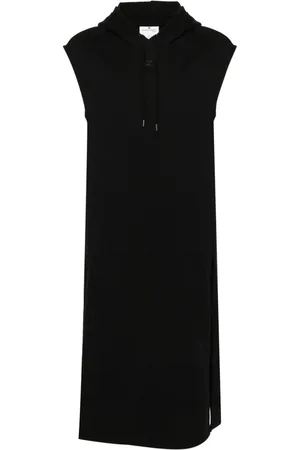 Courrèges Sleeveless hooded maxi dress