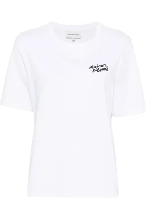 Maison Kitsuné Logo-embroidered cotton T-shirt