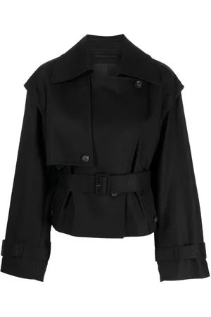 JNBY Open-back cropped trench coat