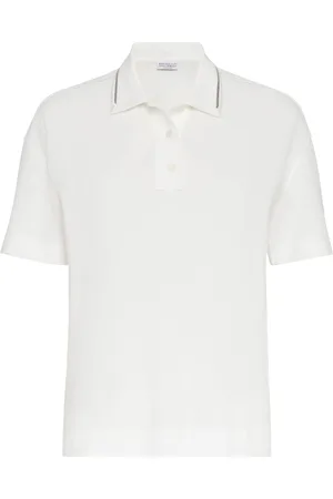 Brunello Cucinelli Monili chain-detailed cotton polo shirt