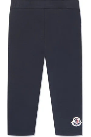 Moncler Logo-patch stretch-cotton leggings