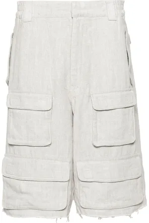 MISBHV Linen blend cargo shorts