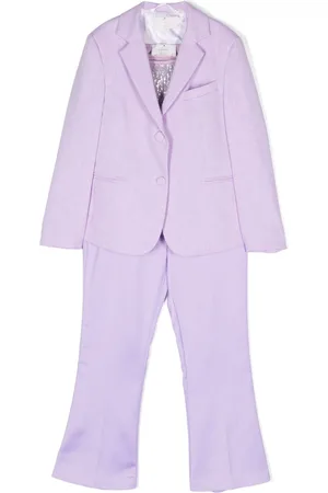 COLORICHIARI Slub-texture suit (set of three)