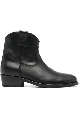 Via Roma Cowboy leather ankle boots