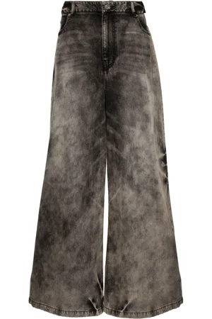 JUUN.J Waist-straps wide-leg trousers