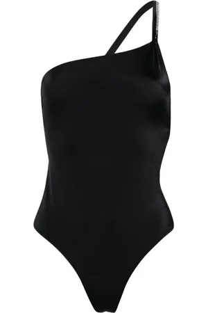 GCDS Bling one-shoulder swimsuit