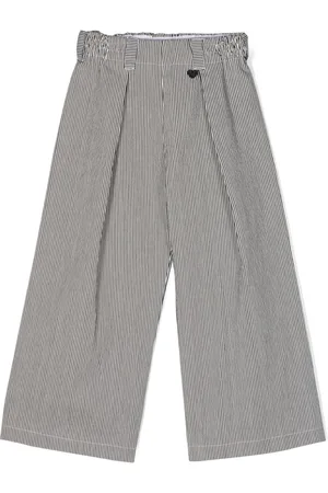 MONNALISA Striped wide-leg trousers