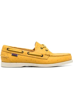 SEBAGO Polka-dot leather boat shoes