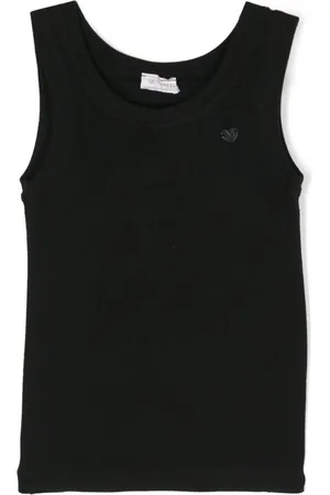MONNALISA Sleeveless ribbed-knit top