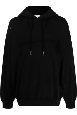 Feng Chen Wang Logo-appliqué cotton hoodie