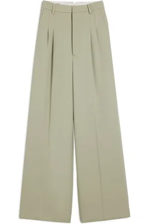 Ami Wide-leg tailored wool trousers