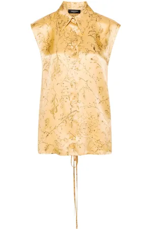 Fabiana Filippi Floral-print silk top