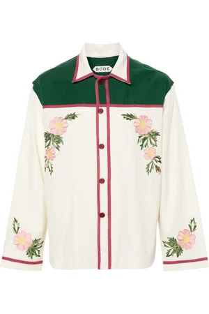 BODE Prarie Rose wool shirt
