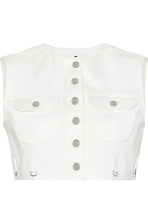 Courrèges Cropped denim vest