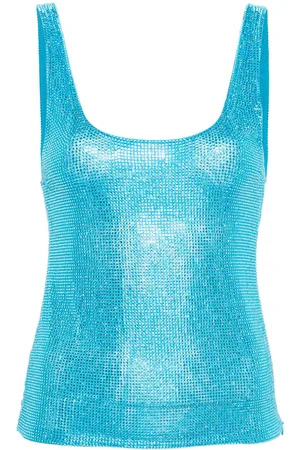 GIUSEPPE DI MORABITO Crystal-embellished tank top