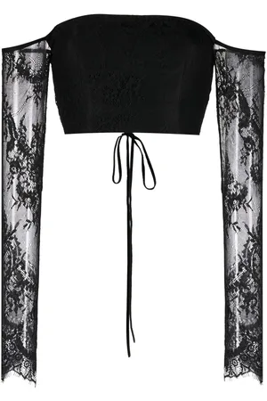 Macgraw Jealousy laced cropped top