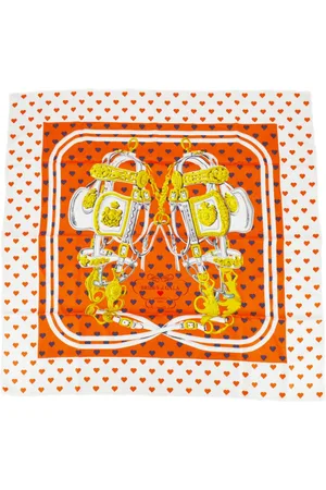 Hermès 1990-2000s Brides De Gala Love silk scarf