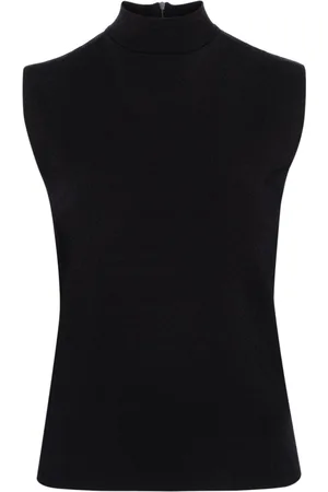 Plan C Mock-neck jersey tank top