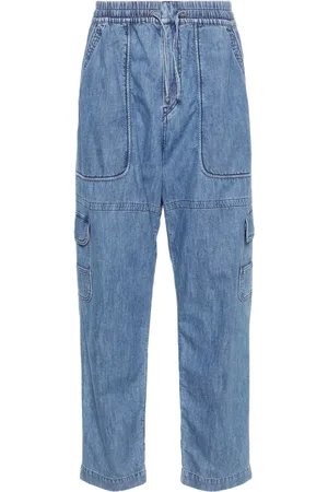 Isabel Marant Vanni chambray straight-leg trousers