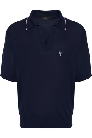 Prada Logo-embroidered polo shirt