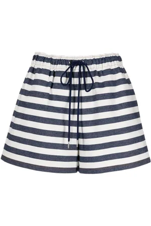 KIMHEKIM Stripe-print drawstring shorts