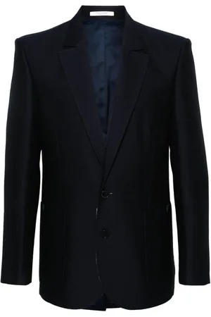VALENTINO GARAVANI Appliqué-logo single-breasted blazer