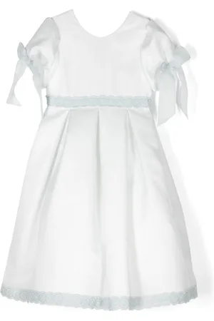 LA STUPENDERIA Crochet-trim bow-detail dress