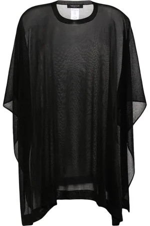 Fabiana Filippi Semi-sheer knitted cape
