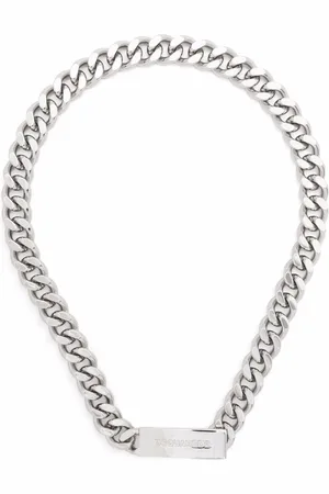 Dsquared2 Logo plaque chain-link necklace