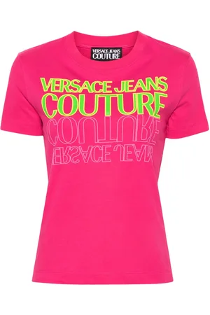 VERSACE Logo-print cotton T-shirt