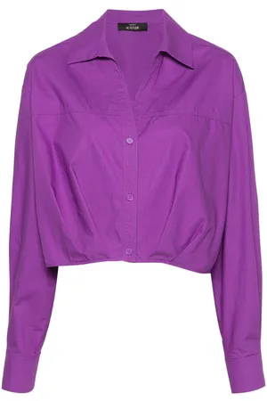 Twin-Set Actitude poplin cropped shirt