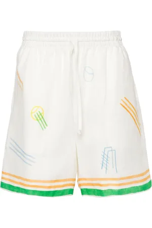 Casablanca Le Jeu linen shorts