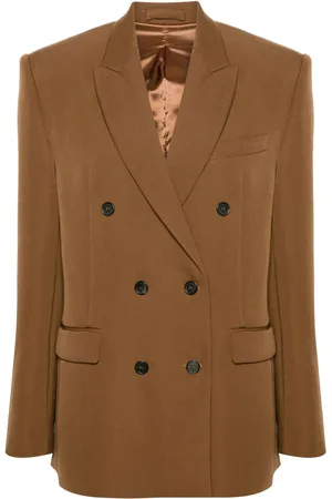 WARDROBE.NYC Double-breasted virgin wool blazer