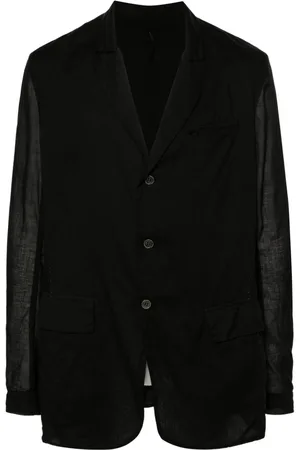 MASNADA Semi-sheer single-breasted blazer