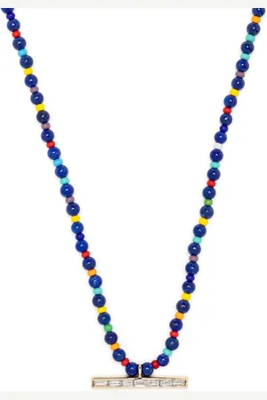 LUIS MORAIS 14kt yellow diamond beaded necklace