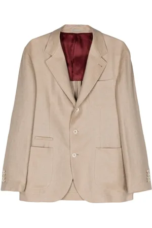 Brunello Cucinelli Linen blend single-breasted blazer