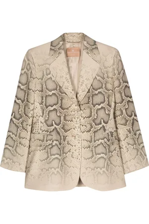 ERMANNO SCERVINO Snakeskin-print blazer