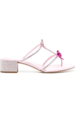 RENE CAOVILLA Caterina slip-on leather sandals