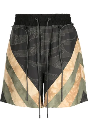 MOSTLY HEARD RARELY SEEN Graphic-print cotton track shorts