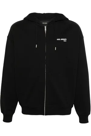 Axel Arigato Logo-print zip-fastening hoodie