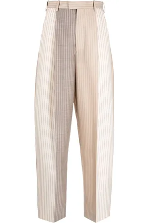Marni Pinstriped straight-leg trousers