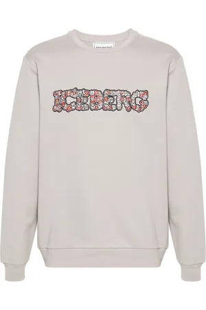 Iceberg Embroidered-floral logo sweatshirt