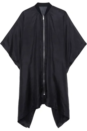 Rick Owens Zip-front silk coat