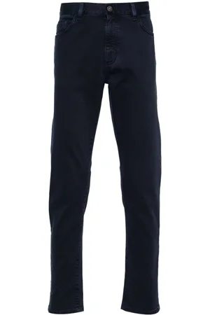 Ermenegildo Zegna Logo-patch mid-rise jeans
