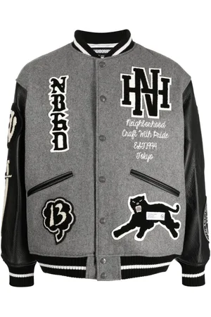 NEIGHBORHOOD Logo-patch varsity jacket