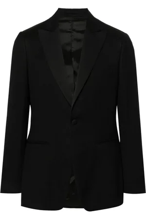 LARDINI Single-breasted wool-blend blazer