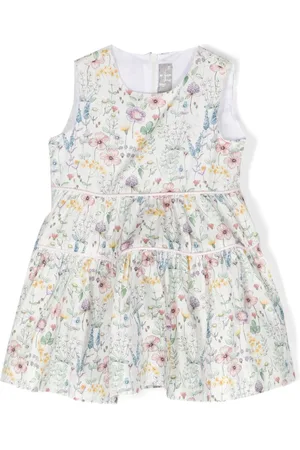 Il gufo Floral-print cotton dress