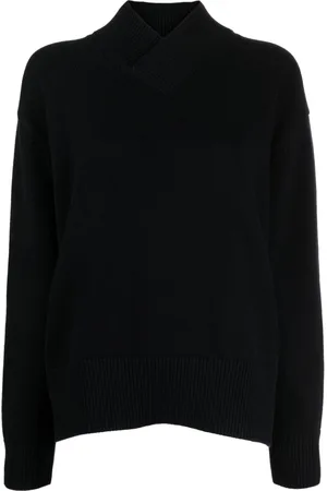 STUDIO NICHOLSON Crossover-neck knitted jumper